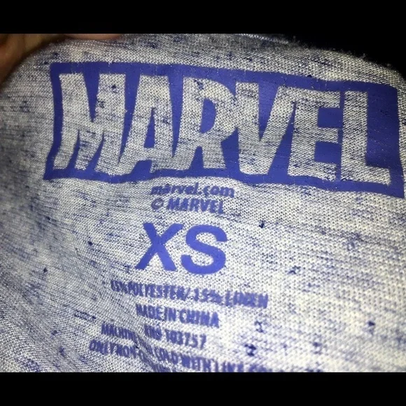 Marvel Captain America Blue Graphic Burnout Tee - Picture 7 of 7